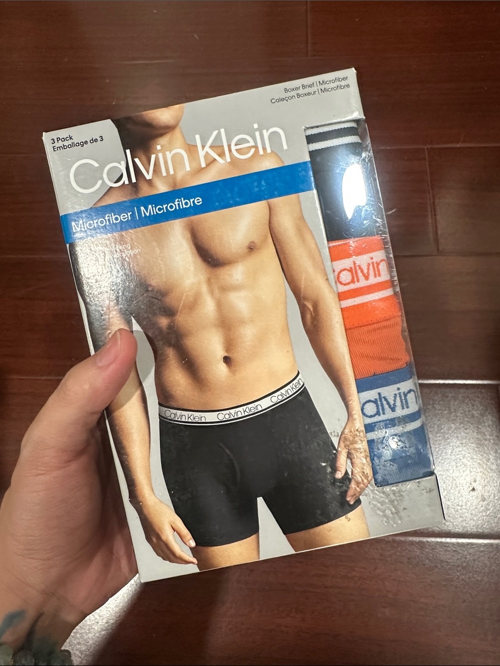 Calvin Klein 3-Pack Boxer Briefs - Black, Blue, Orange